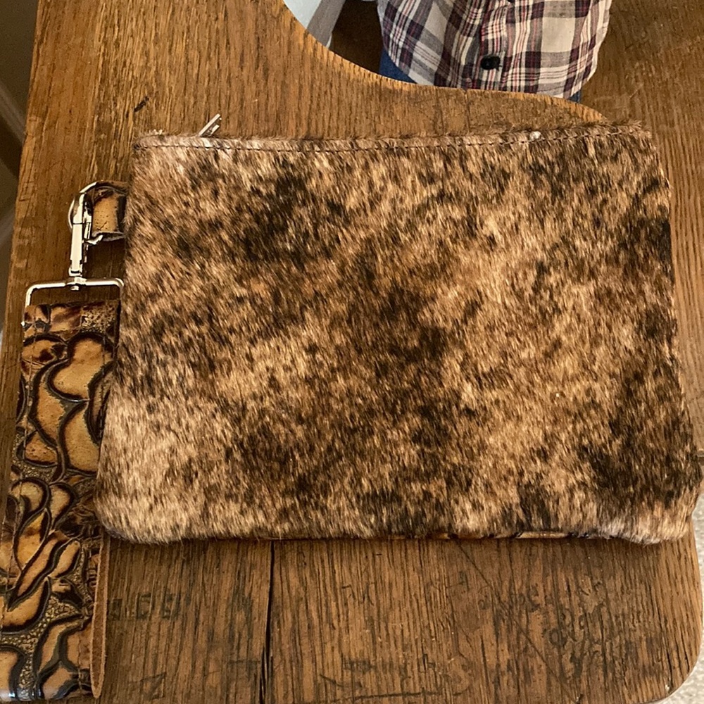 Merrick’s Custom Leather Clutch NWOT
